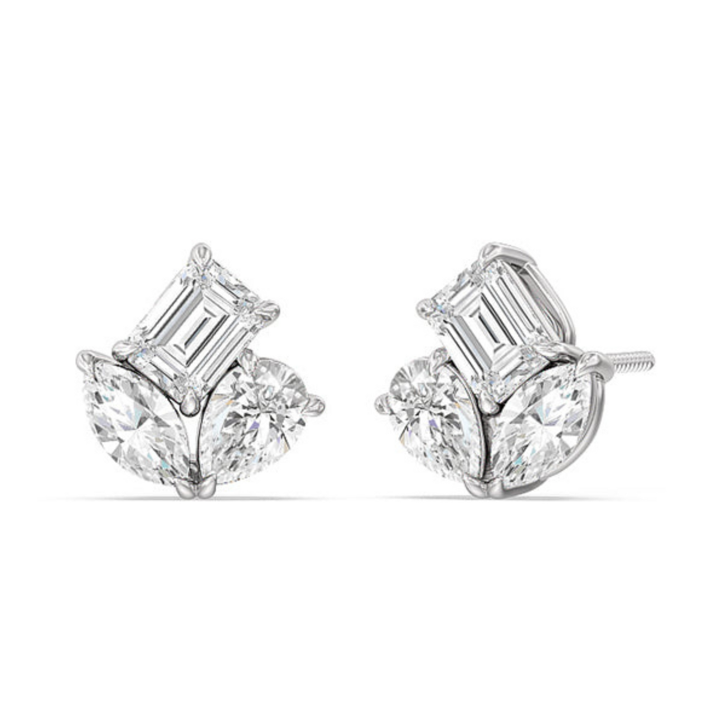 TRINITY DIAMOND EARRINGS - Ayka Diamonds - LAB GROWN DIAMOND JEWELLERY