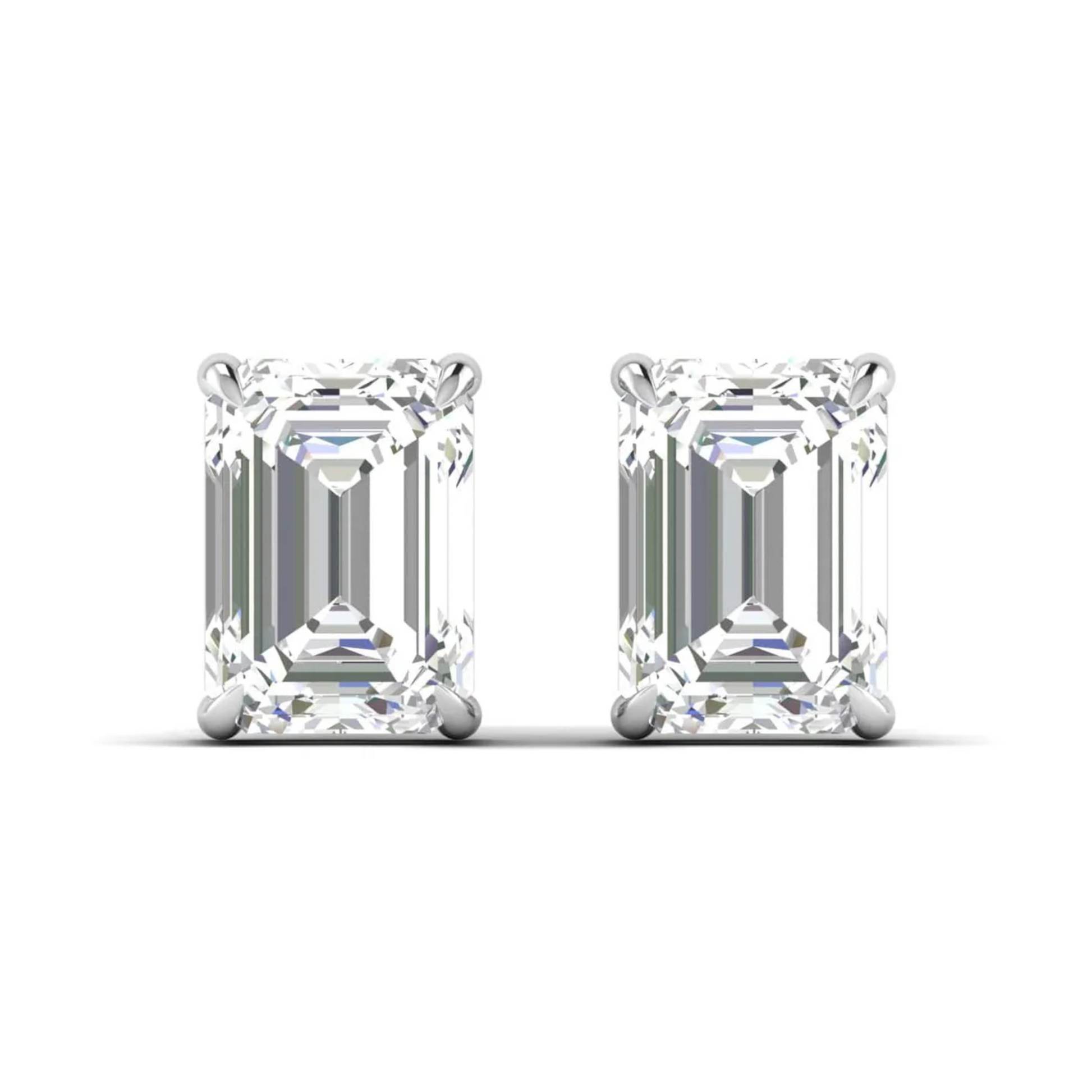 6 CT EMERALD EMPRESS SOLITAIRE EARRINGS - Ayka Diamonds - LAB GROWN DIAMOND JEWELLERY