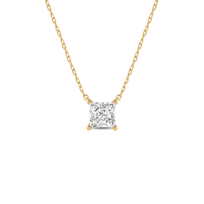 2 CT PRINCESS SOLITAIRE CHAIN - Ayka Diamonds - LAB GROWN DIAMOND JEWELLERY