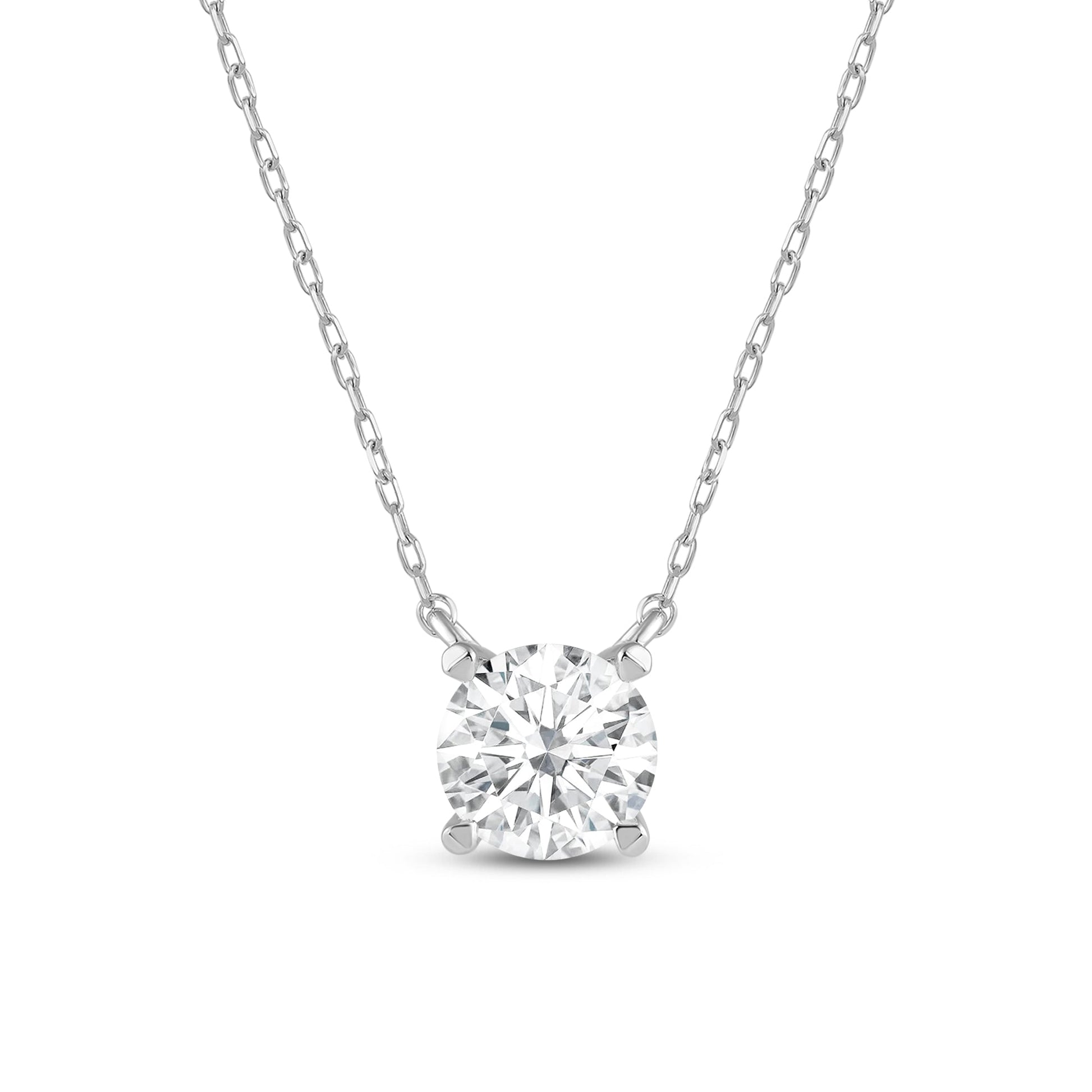 2 CT ROUND SOLITAIRE CHAIN - Ayka Diamonds - LAB GROWN DIAMOND JEWELLERY