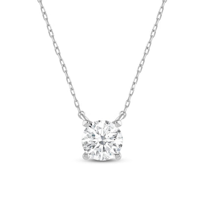 2 CT ROUND SOLITAIRE CHAIN - Ayka Diamonds - LAB GROWN DIAMOND JEWELLERY