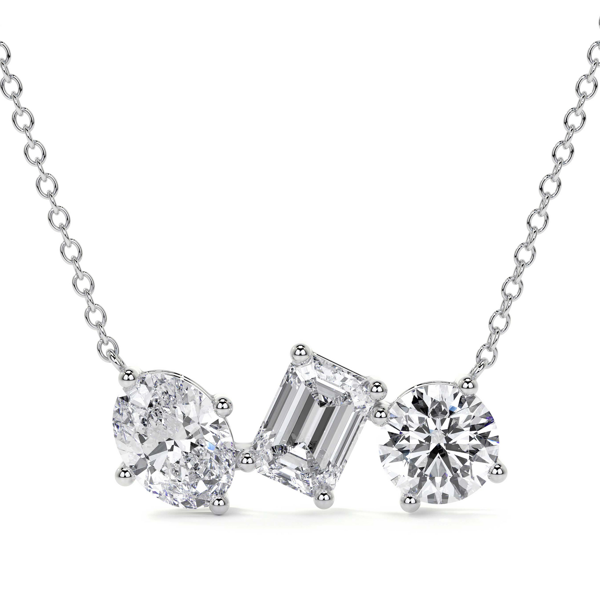 TRINITY SOLITAIRE CHAIN - Ayka Diamonds - LAB GROWN DIAMOND JEWELLERY