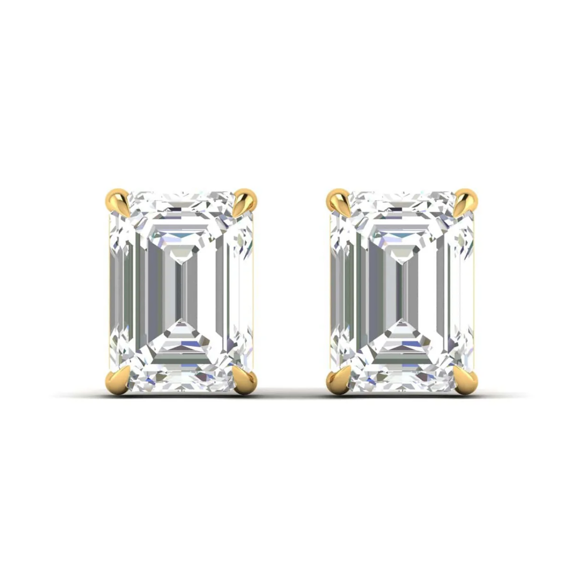 6 CT EMERALD EMPRESS SOLITAIRE EARRINGS - Ayka Diamonds - LAB GROWN DIAMOND JEWELLERY
