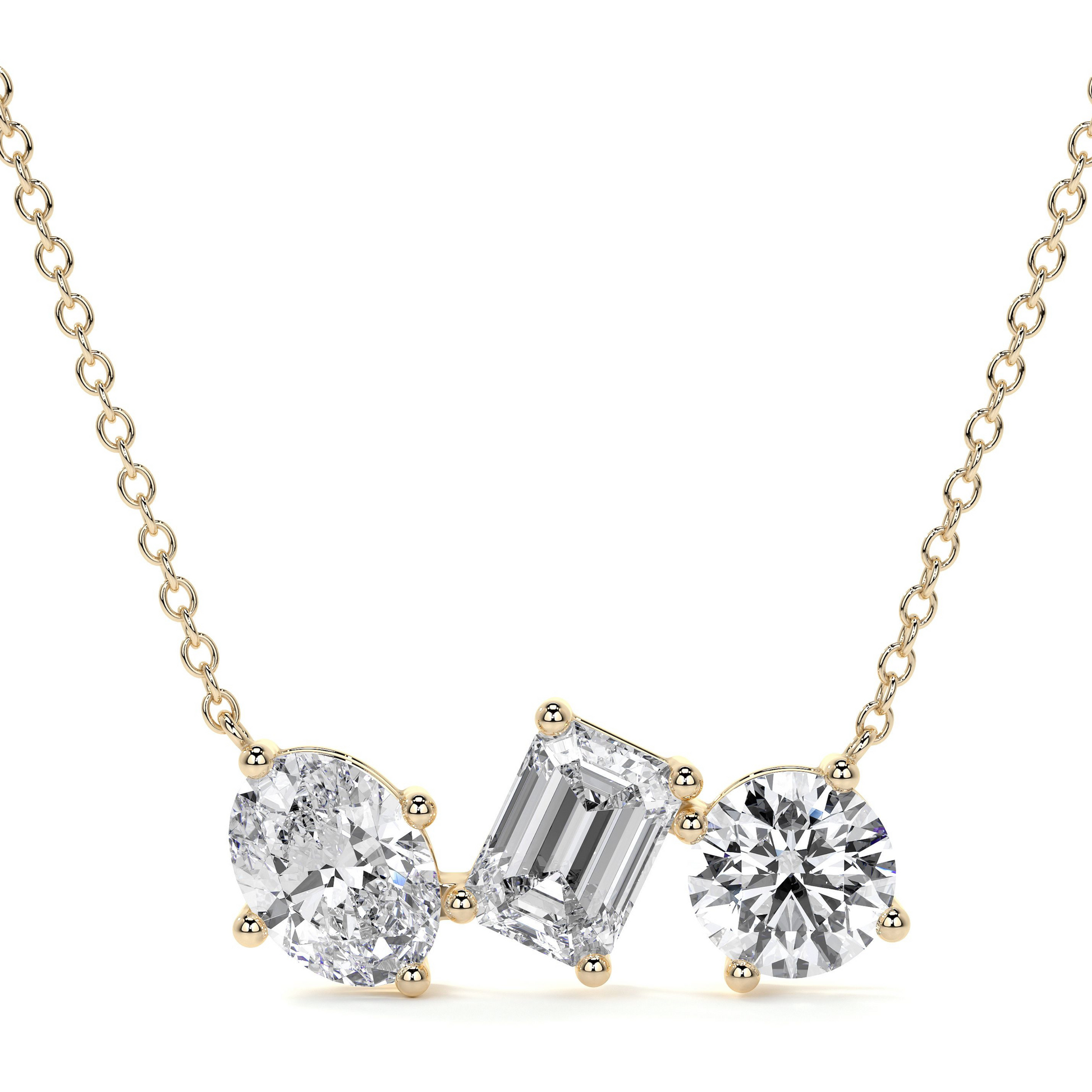 TRINITY SOLITAIRE CHAIN - Ayka Diamonds - LAB GROWN DIAMOND JEWELLERY