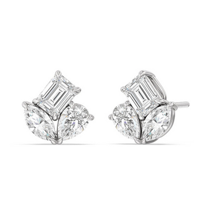 TRINITY DIAMOND EARRINGS - Ayka Diamonds - LAB GROWN DIAMOND JEWELLERY