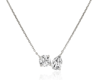 CELESTE DUET SOLITAIRE CHAIN - Ayka Diamonds - LAB GROWN DIAMOND JEWELLERY