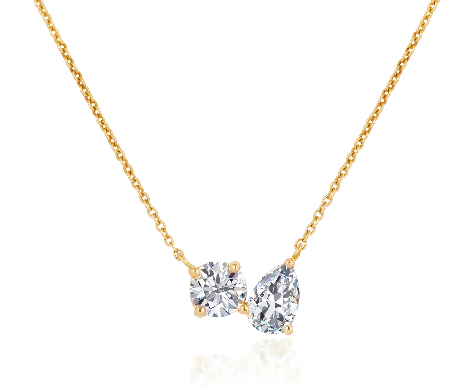 CELESTE DUET SOLITAIRE CHAIN - Ayka Diamonds - LAB GROWN DIAMOND JEWELLERY
