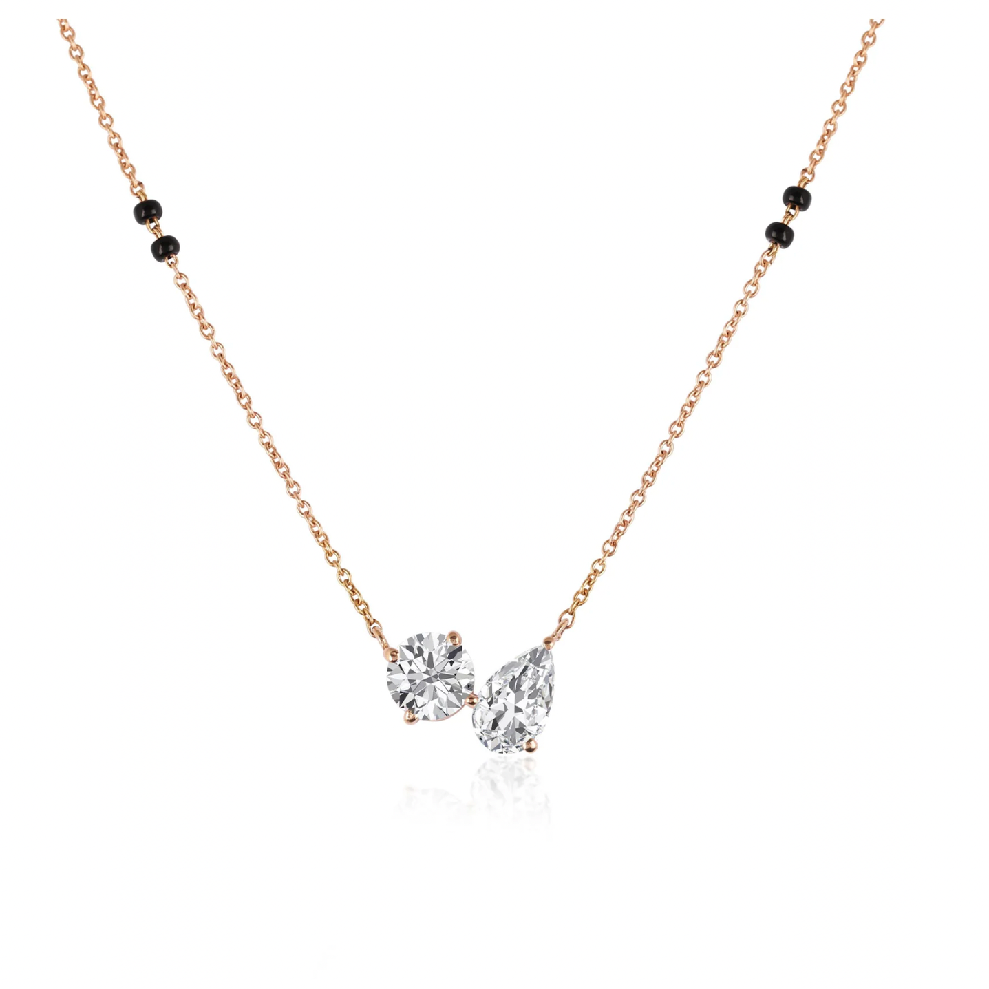 CELESTE DUET SOLITAIRE MANGALSUTRA - Ayka Diamonds - LAB GROWN DIAMOND JEWELLERY