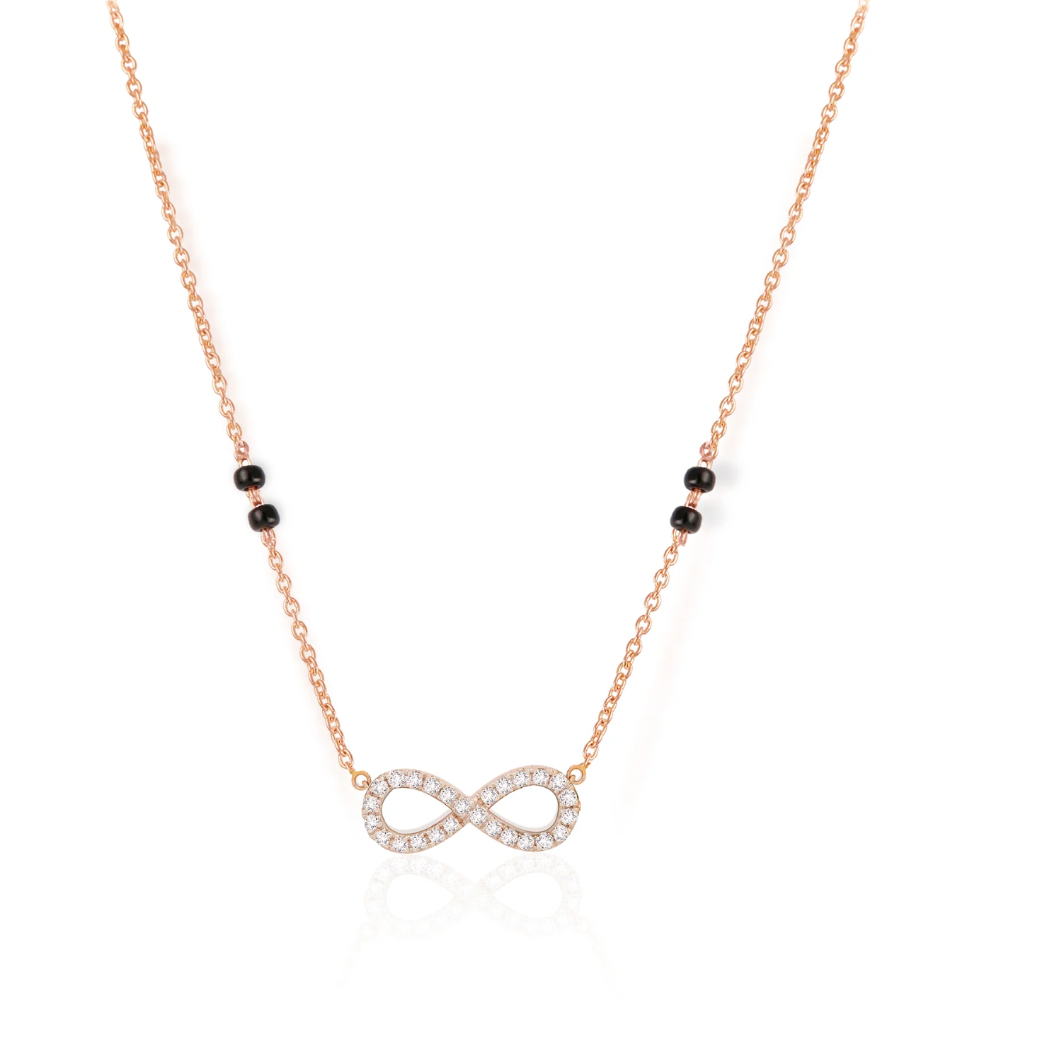 INFINITY GRACE DIAMOND MANGALSUTRA - Ayka Diamonds - LAB GROWN DIAMOND JEWELLERY