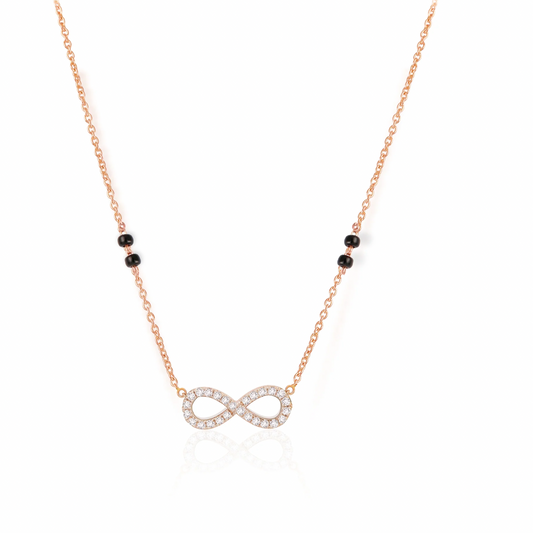 INFINITY GRACE DIAMOND MANGALSUTRA - Ayka Diamonds - LAB GROWN DIAMOND JEWELLERY