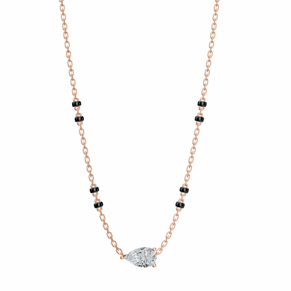 2 CT PEAR SOLITAIRE MANGALSUTRA - Ayka Diamonds - LAB GROWN DIAMOND JEWELLERY