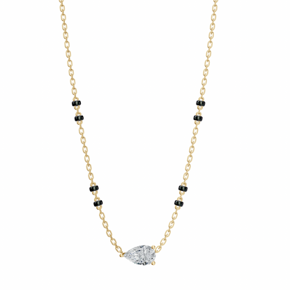 2 CT PEAR SOLITAIRE MANGALSUTRA - Ayka Diamonds - LAB GROWN DIAMOND JEWELLERY