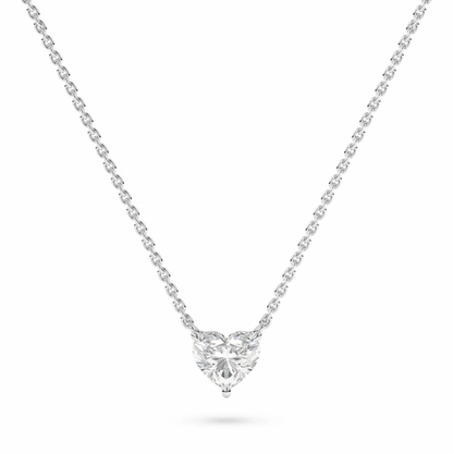 2 CT HEART SOLITAIRE CHAIN - Ayka Diamonds - LAB GROWN DIAMOND JEWELLERY