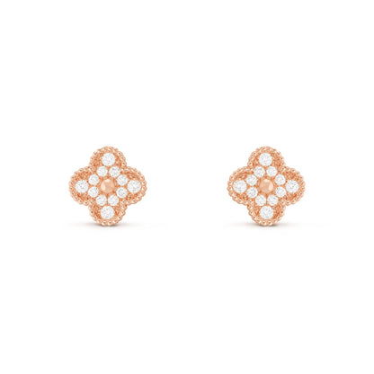 CLOVER DIAMOND EARRINGS - Ayka Diamonds - LAB GROWN DIAMOND JEWELLERY
