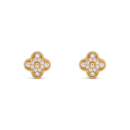 CLOVER DIAMOND EARRINGS - Ayka Diamonds - LAB GROWN DIAMOND JEWELLERY